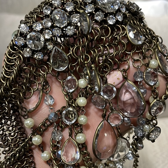 💎Vintage Collar Choker style Gorgeous Gothvibes Statement Italian Necklace 💎 - Picture 13 of 17